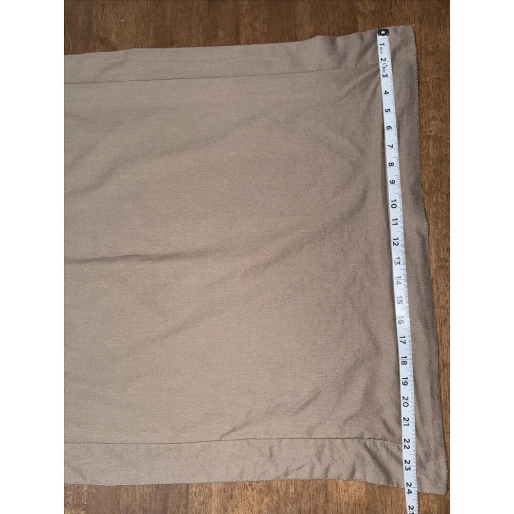 Pottery Barn Belgian Linen Standard Pillow Sham Taupe Neutral Textured 26x20